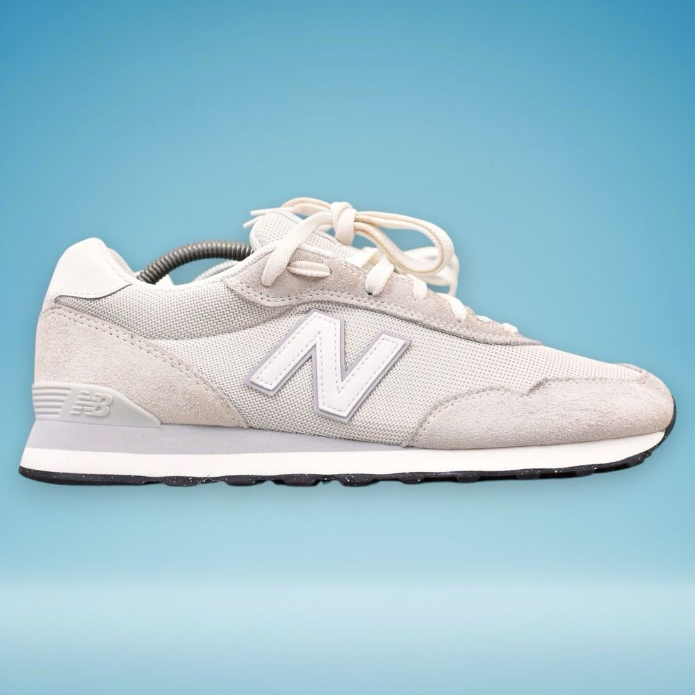 New Balance 515 ML515WHT Men’s 10.5 D White/Gray Sneakers